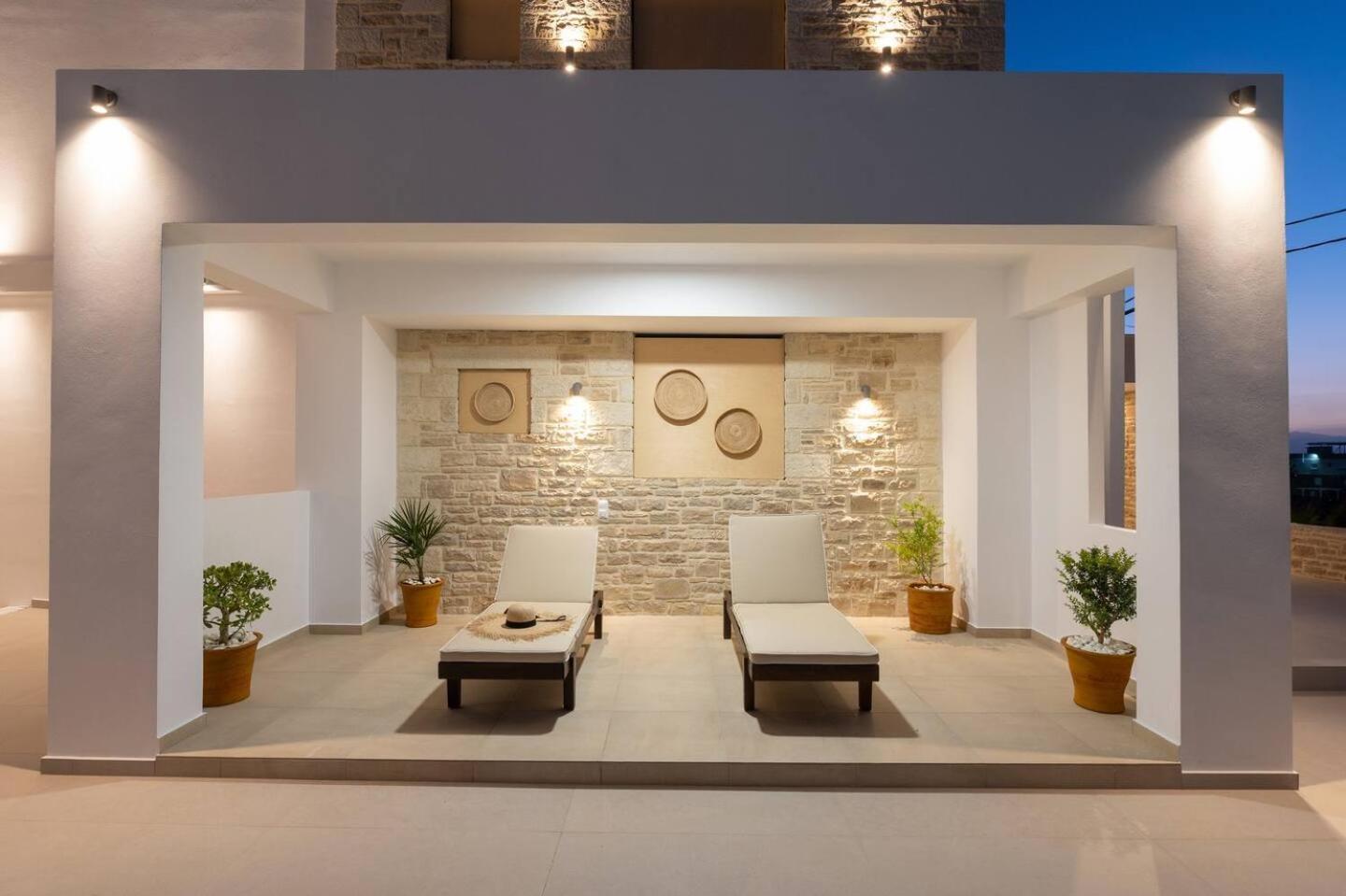 Ammokrinos Luxury Homes,150M From The Beach Kalamaki  Exterior photo