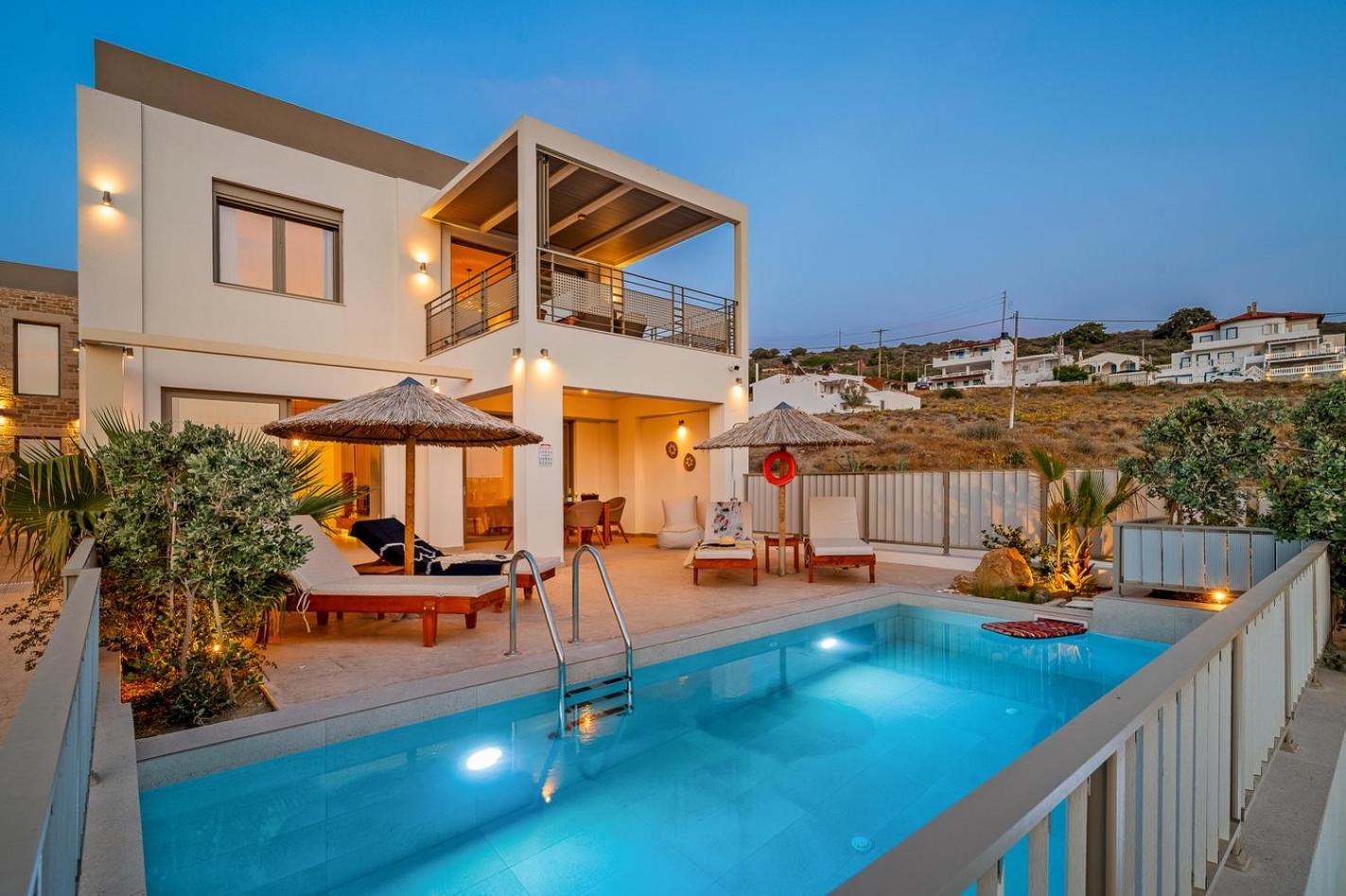 Ammokrinos Luxury Homes,150M From The Beach Kalamaki  Exterior photo